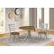 International Concepts Round 42 in Dual Drop Leaf Table, 2 Emily Side Chairs, Hickory/Stone, 42 W, 42 L, 29.5 in H, Wood K41-42DP-C617P - alternate 3